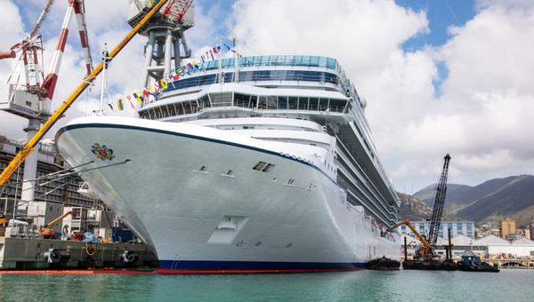 The 1,200-guest Vista is the first in Oceania's two-ship Allura class.