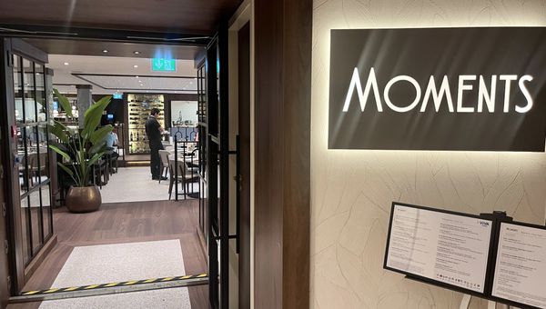 Entrance to the Moments restaurant onboard Viva Cruises' newest ship, Viva Two.