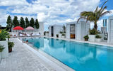 The rooftop pool at the Arlo Wynwood.