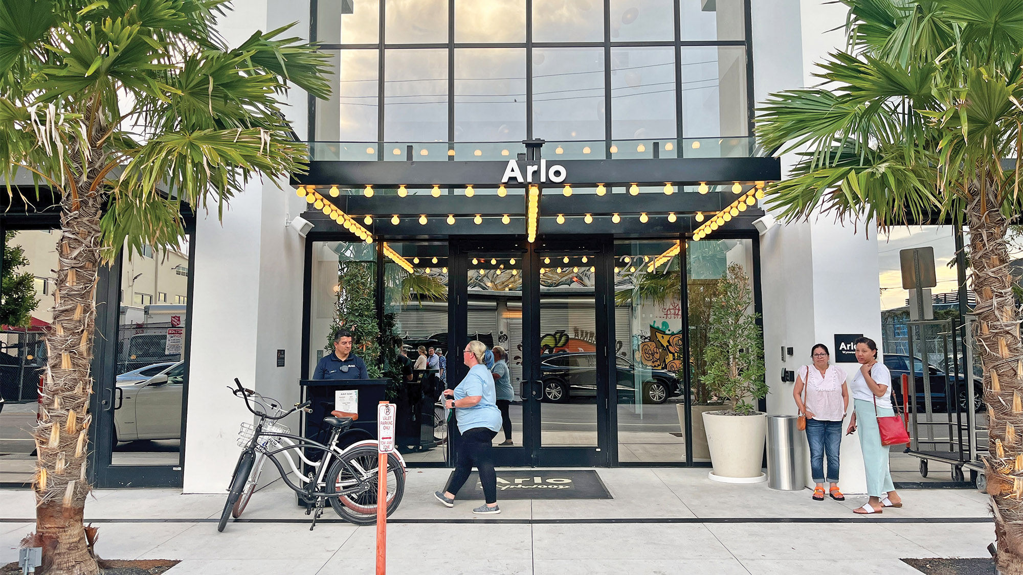The Arlo Wynwood Hotel in the cultural arts district of Wynwood in Miami.