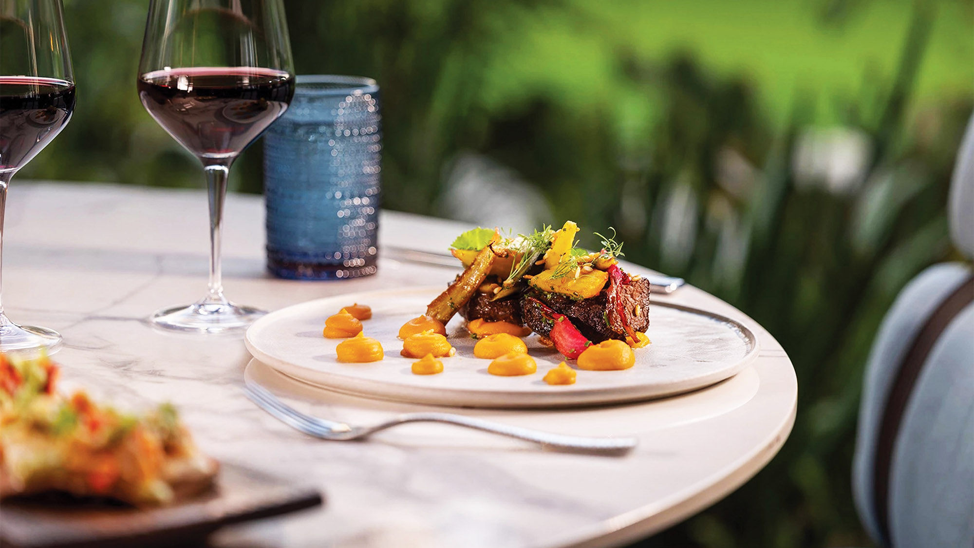 Hangar steak carne asada, one of the dishes served at Bacan.