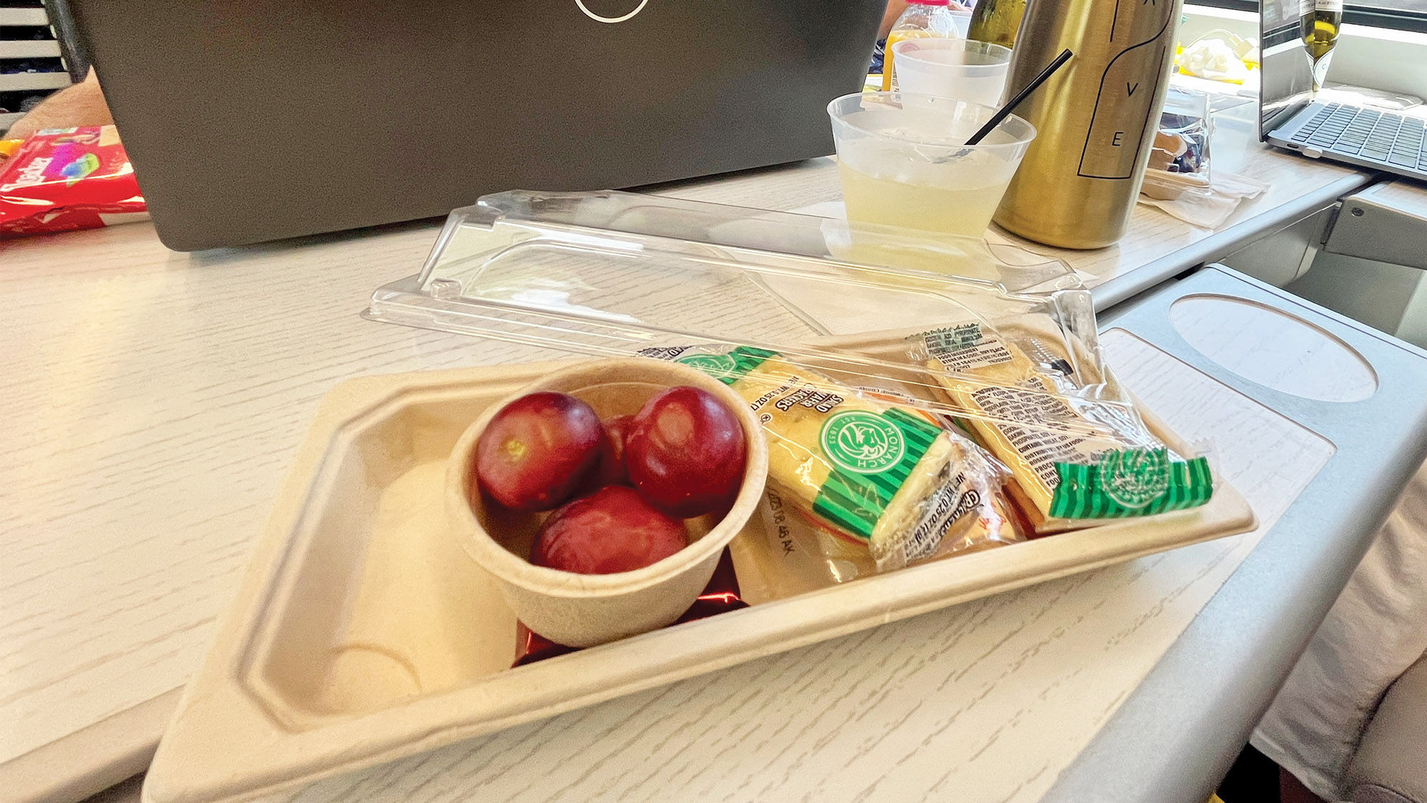 Food and beverage service in Brightline's Premium class.