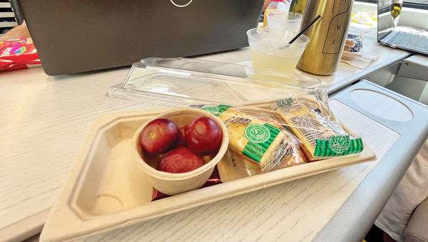 Food and beverage service in Brightline's Premium class.