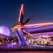 The Guardians of the Galaxy: Cosmic Rewind attraction at Epcot.