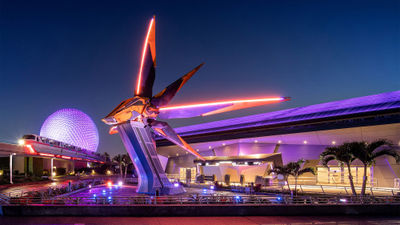 The Guardians of the Galaxy: Cosmic Rewind attraction at Epcot.