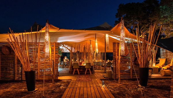 The common area at Kruger Untamed: Tshokwane River Camp, which opens in July. The common area at Kruger Untamed: Tshokwane River Camp, which opens in July.