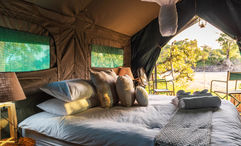 Each of the 30 tents at Chiefs Tented Camps' Kruger Untamed: Tshokwane River Camp sleeps two.