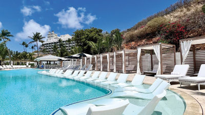 The pool at the Morningstar Buoy Haus.