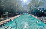 The historic pool at The National Hotel in South Beach.