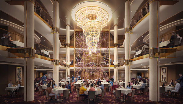 The Icon of the Seas will have a three-level dining room.