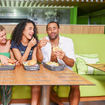 Guests can build their own burger at the Cheeseburger in Paradise Burger Bar.