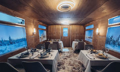 A prototype of Royal Caribbean International's planned immersive dining experience onboard the Utopia of the Seas.