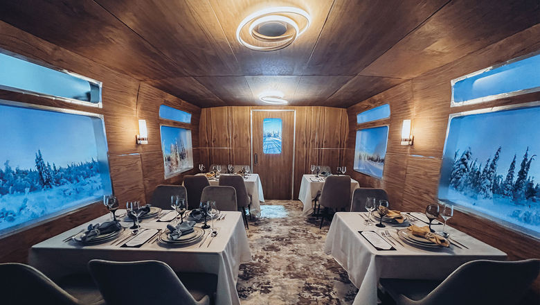 A prototype of Royal Caribbean International's planned immersive dining experience onboard the Utopia of the Seas.