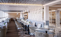 The Aquamar Kitchen on the Oceania Vista is a new concept for Oceania Cruises.