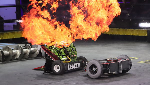 The 75-minute Battlebots show is held daily in an arena just east of the Horseshoe Las Vegas. The 75-minute Battlebots show is held daily in an arena just east of the Horseshoe Las Vegas.