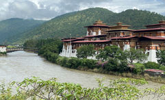 Punakha Dzong, a Buddhist temple in Punakha, Bhutan.