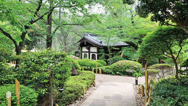 The gardens surrounding the Grand Prince Hotel Takanawa in the Minato section of Tokyo.
