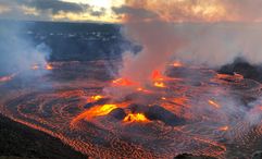 A summit eruption of the Kilauea volcano on June 7.