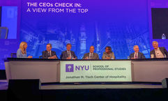 A panel of hotel executives talked about the state of the industry at the NYU International Hospitality Industry Investment Conference.
