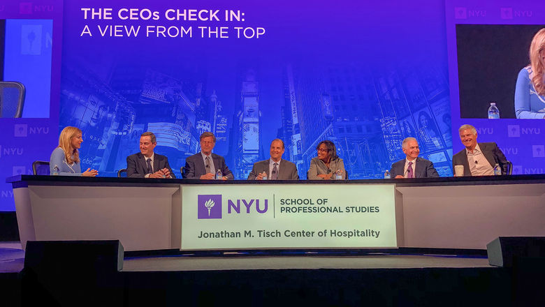 A panel of hotel executives talked about the state of the industry at the NYU International Hospitality Industry Investment Conference.