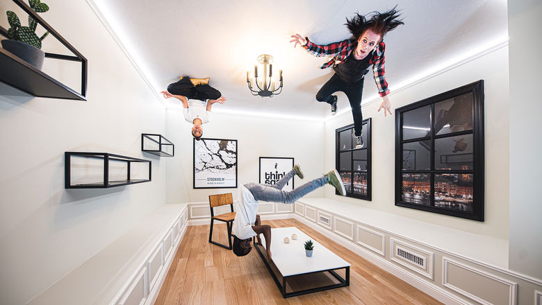 An Upside Down Room is featured in the Paradox Museum, opening this month in Las Vegas.