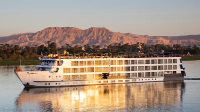 Uniworld's S.S. Sphinx sailing the Nile.
