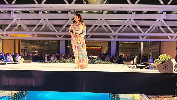 Metropolitan Opera soprano Susanna Phillips performed at the Viking Saturn ship naming. Metropolitan Opera soprano Susanna Phillips performed at the Viking Saturn ship naming.