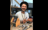 Florian Blickenberger, a barefoot goldsmith and designer with a shop in Riedering, Germany.