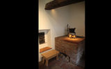 Model of 16th century kitchen in Fuggerei, the world's oldest still-extant subsidized housing project.