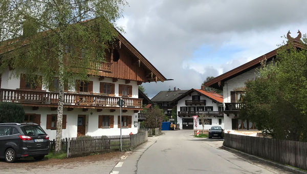 Village homes in Reichersbeuern. Village homes in Reichersbeuern.