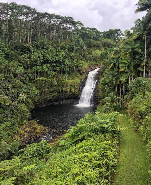 The Inn at Kulaniapia Falls is a small bed and breakfast with its own waterfall.