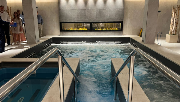 The spa on the VIking Saturn. Guests invited on for the naming were given tours of the vessel ahead of the ceremony. The spa on the VIking Saturn. Guests invited on for the naming were given tours of the vessel ahead of the ceremony.