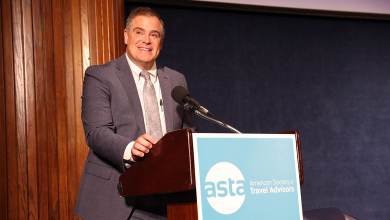 ASTA CEO Zane Kerby at ASTA’s Travel Industry Forecast at the National Press Club in Washington, D.C.