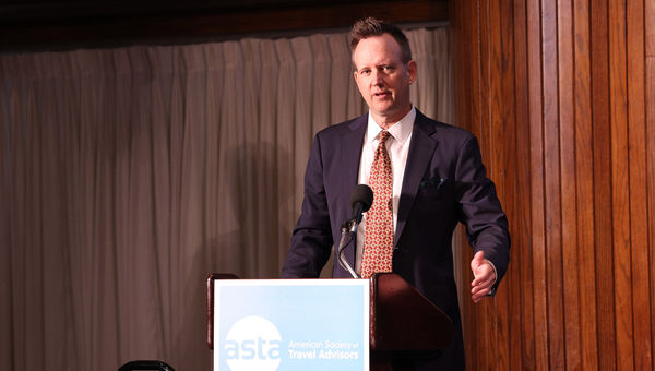 Norwegian Cruise Line senior vice president of North American sales John Chernesky at ASTA’s Travel Industry Forecast at the National Press Club in Washington, D.C. Norwegian Cruise Line senior vice president of North American sales John Chernesky at ASTA’s Travel Industry Forecast at the National Press Club in Washington, D.C.