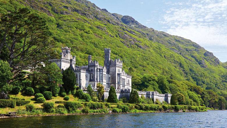 Kylemore Abbey in Connemara, Ireland. A visit to the abbey in County Galway is included in Brendan Vacations' Legendary Castles Stay tour.