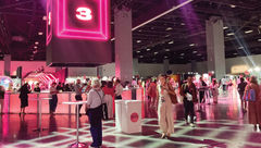 The nightlife vibe at L.E Miami, held at the Miami Beach Convention Center.