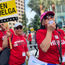 Workers from several Southern California hotels are on strike