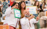 GTM West attendees celebrate their new-found relationships with selfies during the event's one-one-one appointments.