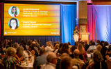 Lucien Echavarria, Majestic Resorts, educates the GTM West attendees on all that their properties offer during their sponsored breakfast on the final morning of the event.