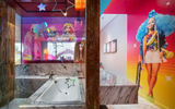 A Barbie-themed bathroom within one of the Grand Hyatt Kuala Lumpur's 14 Barbie-inspired accommodations.