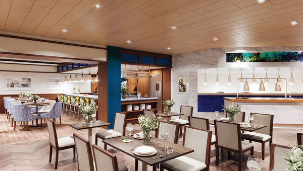 A rendering of the JWB Prime Steak and Seafood restaurant at the Margaritaville Resort Lake Tahoe.