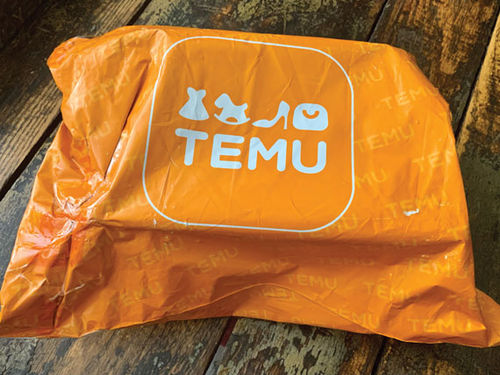 The author's package from Temu. The author's package from Temu.