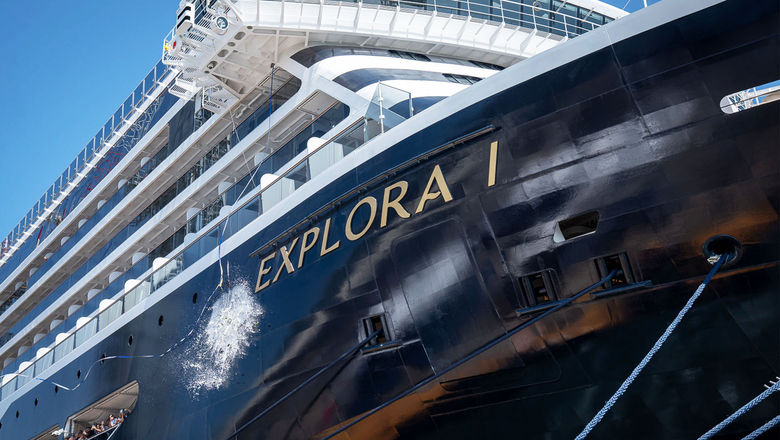 The Explora I at its christening in August 2023.
