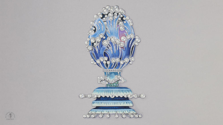 The Faberge-created "Journey in Jewels," seen here in a rendering, will be a permanent passenger aboard the Seven Seas Grandeur.