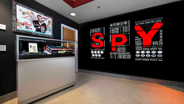 The "Spy" exhibit details how the National Security Agency collected telemetry intelligence about foreign governments' missiles and space vehicles, helping the U.S. keep pace with the technology. The "Spy" exhibit details how the National Security Agency collected telemetry intelligence about foreign governments' missiles and space vehicles, helping the U.S. keep pace with the technology.
