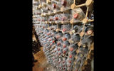 The "million-dollar" wall of wine in the cellar of the Graycliff Hotel and Restaurant, in Nassau, Bahamas. The collection is the third-largest privately owned in the world.