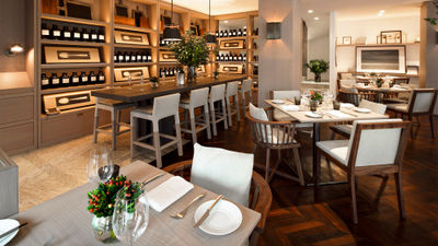 The dining room at Anatol, the restaurant at Las Alcobas, a Luxury Collection Hotel, in Mexico City.