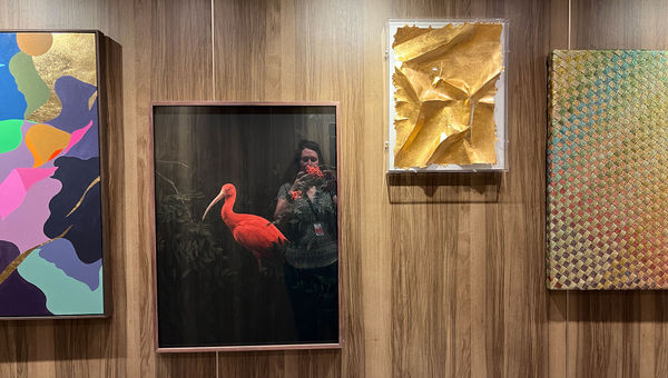 Artwork on display on the Seabourn Pursuit. Adam Tihany is the ship's designer. Artwork on display on the Seabourn Pursuit. Adam Tihany is the ship's designer.