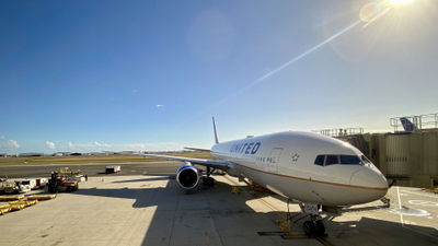 A United airplane at Honolulu’s Daniel K. Inouye Airport. United Airlines issued the most substantial change on Friday morning, extending waiver eligibility for bookings to or from Maui's Kahului Airport through Oct. 1. For flights scheduled until then, flyers can rebook without paying any fare difference.