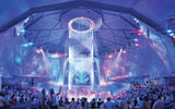 A rendering of the AquaTheater on Icon of the Seas.
